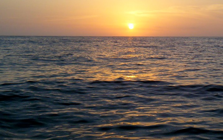 Amanecer, puerto de chuburna