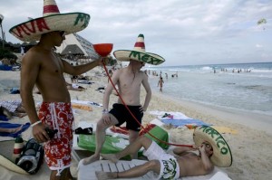 Springbreakers en México - Foto de Internet.