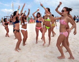 Springbreakers en México - Foto de Internet.